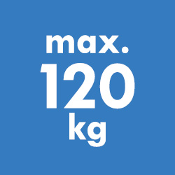 Klimmers wegen maximaal 120kg.